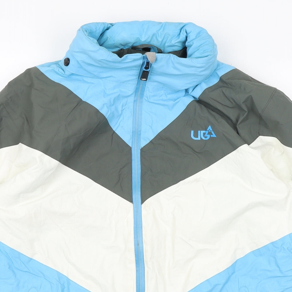 UB Womens Blue   Windbreaker Coat Size S