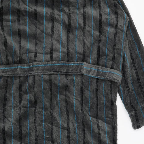 Woolworths Mens Grey Striped   Gown Size S
