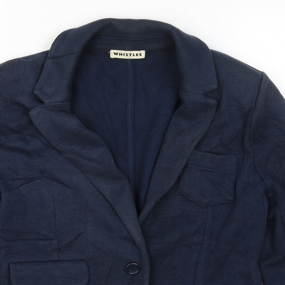 Whistles Womens Blue   Jacket Blazer Size S