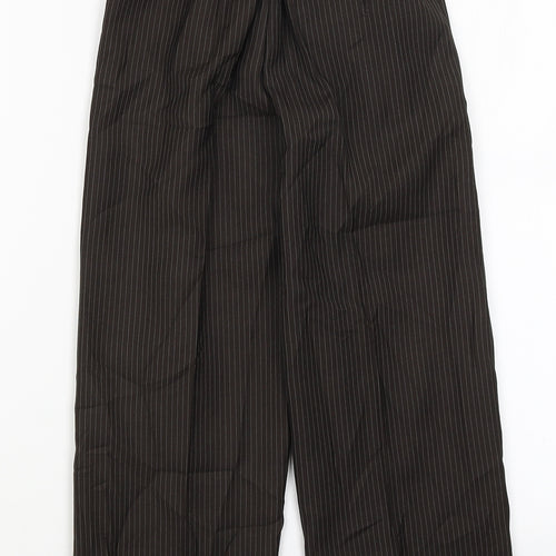 Preworn Womens Brown Striped  Trousers  Size 4 L20 in