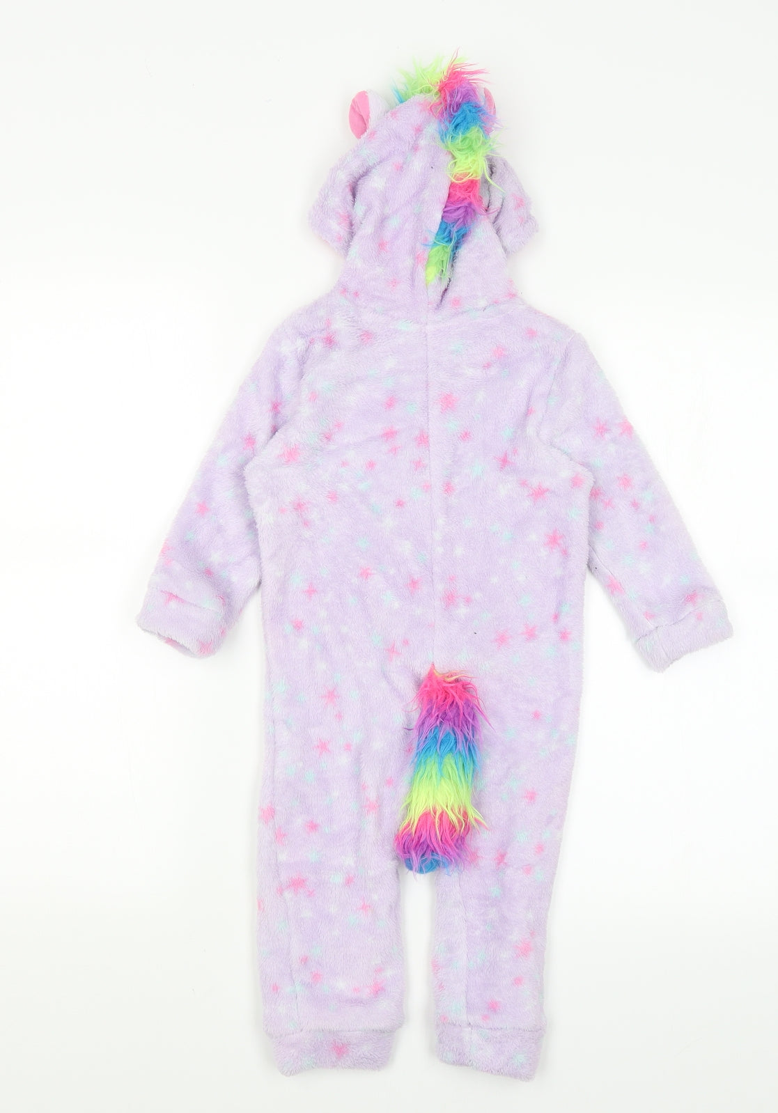 Fun Stuff Girls Purple Solid  Top One Piece Size 2 Years  - Unicorn