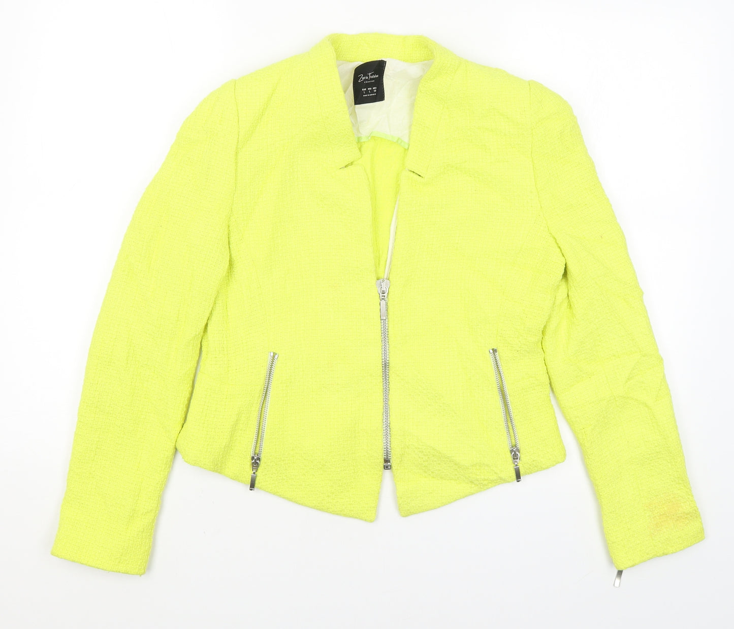 Zara Womens Yellow   Jacket Blazer Size L