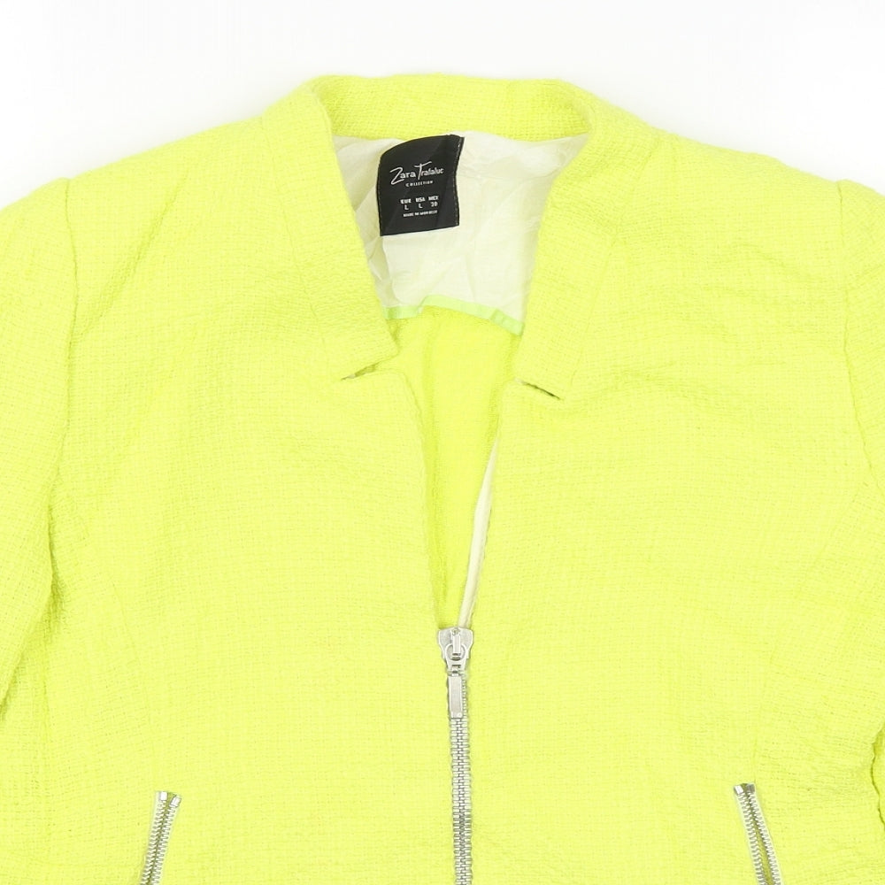 Zara Womens Yellow   Jacket Blazer Size L