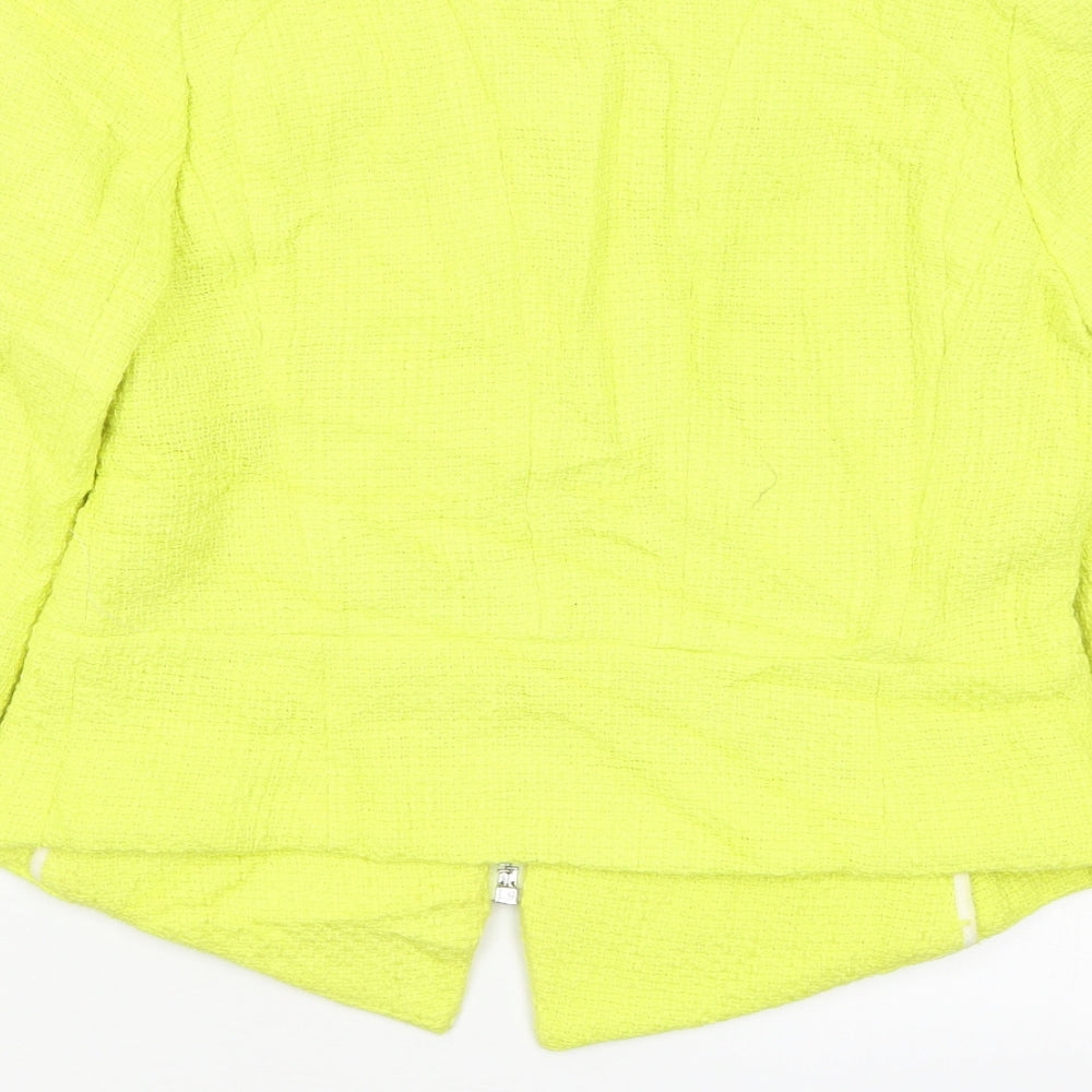Zara Womens Yellow   Jacket Blazer Size L