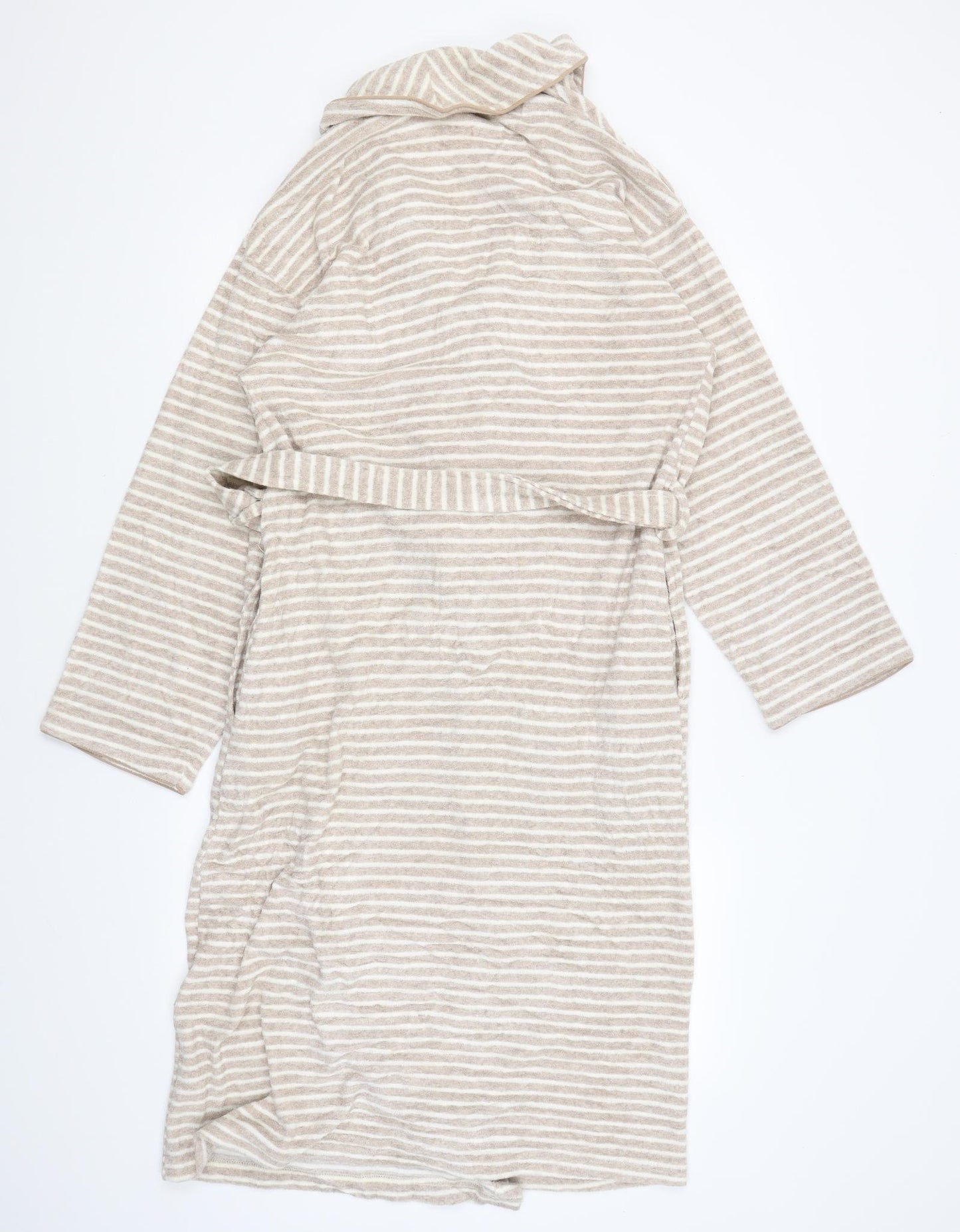 M&S Womens Brown Striped  Kimono Gown Size 8