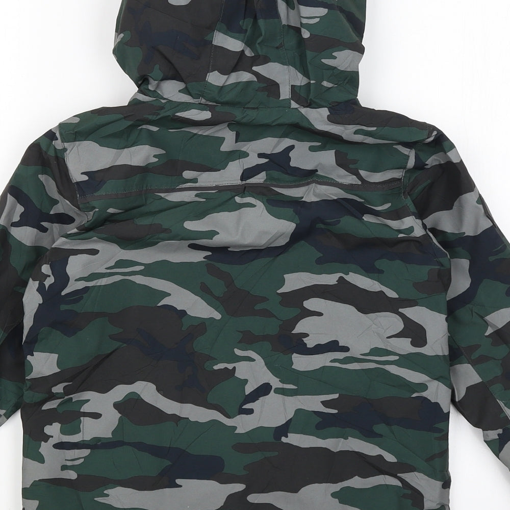 NEXT Boys Green Camouflage  Rain Coat Coat Size 5 Years