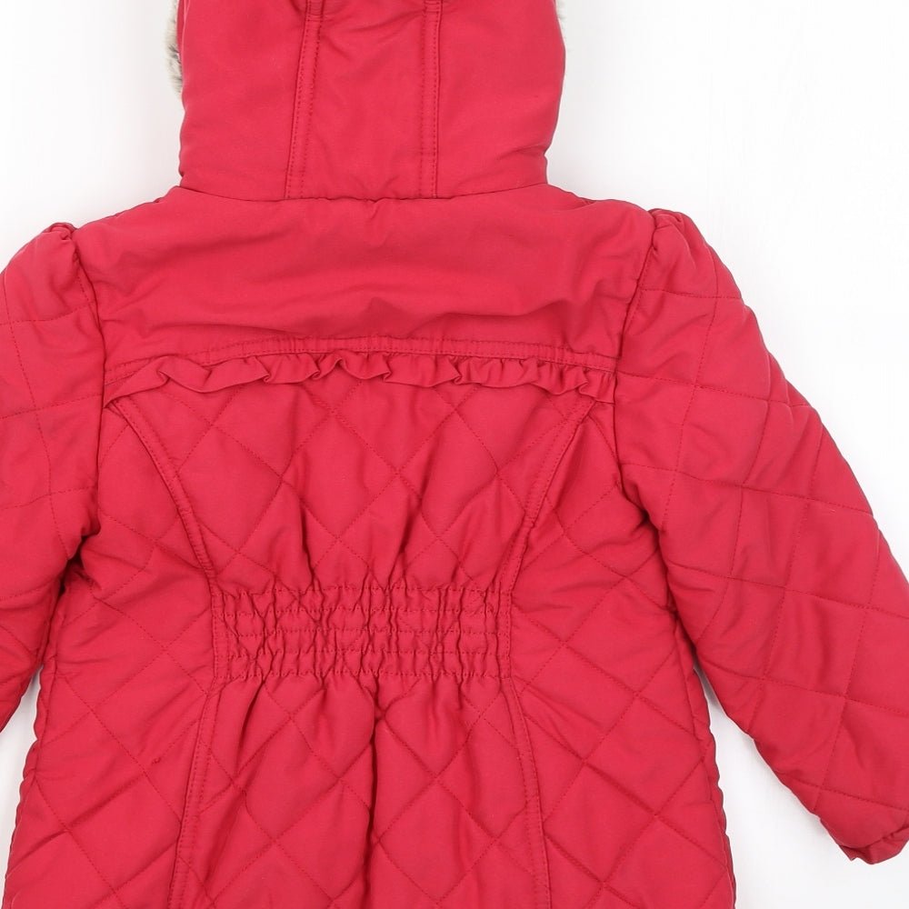 Autograph Girls Pink   Quilted Coat Size 4-5 Years