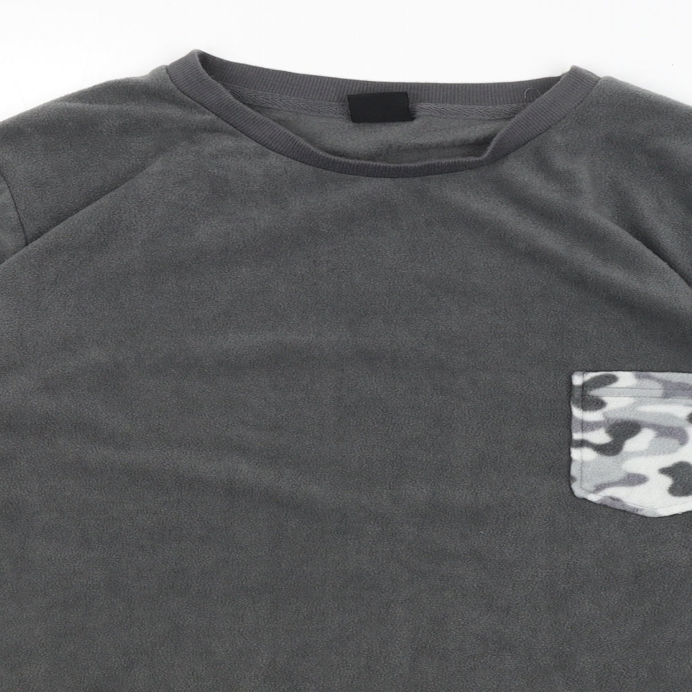 City Comfort Mens Grey Solid   Pyjama Top Size XL