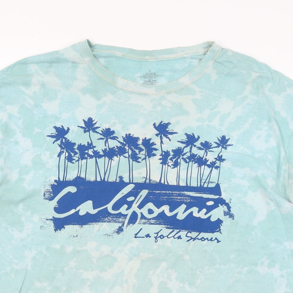Preworn Mens Blue    T-Shirt Size L  - California