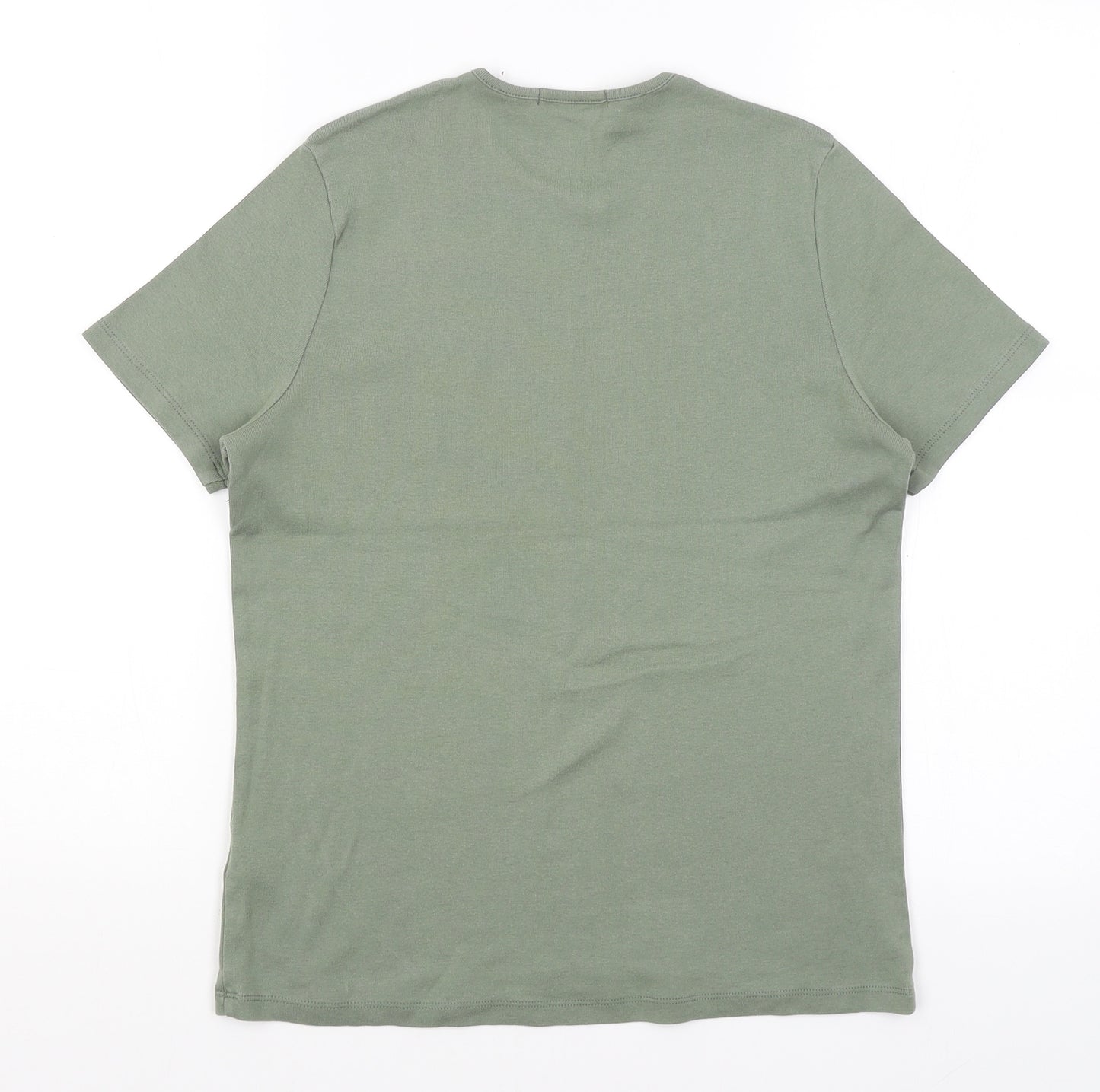 M&S Womens Green   Basic T-Shirt Size 12