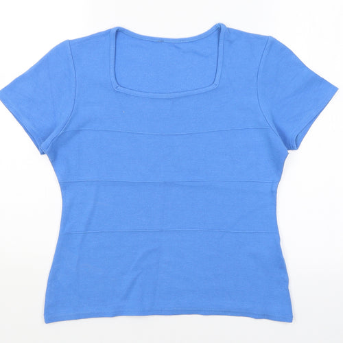 AMARANTO Womens Blue   Basic T-Shirt Size S
