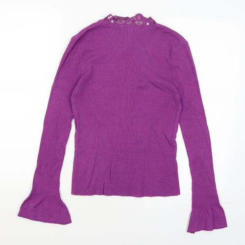 Preworn Womens Purple   Basic T-Shirt Size M