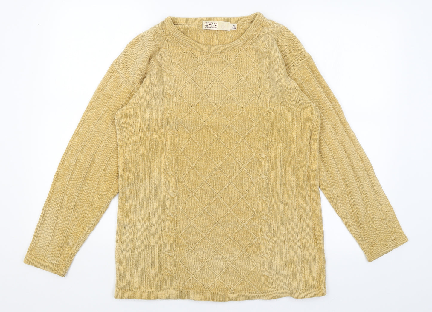 EWM Womens Yellow   Pullover Jumper Size S