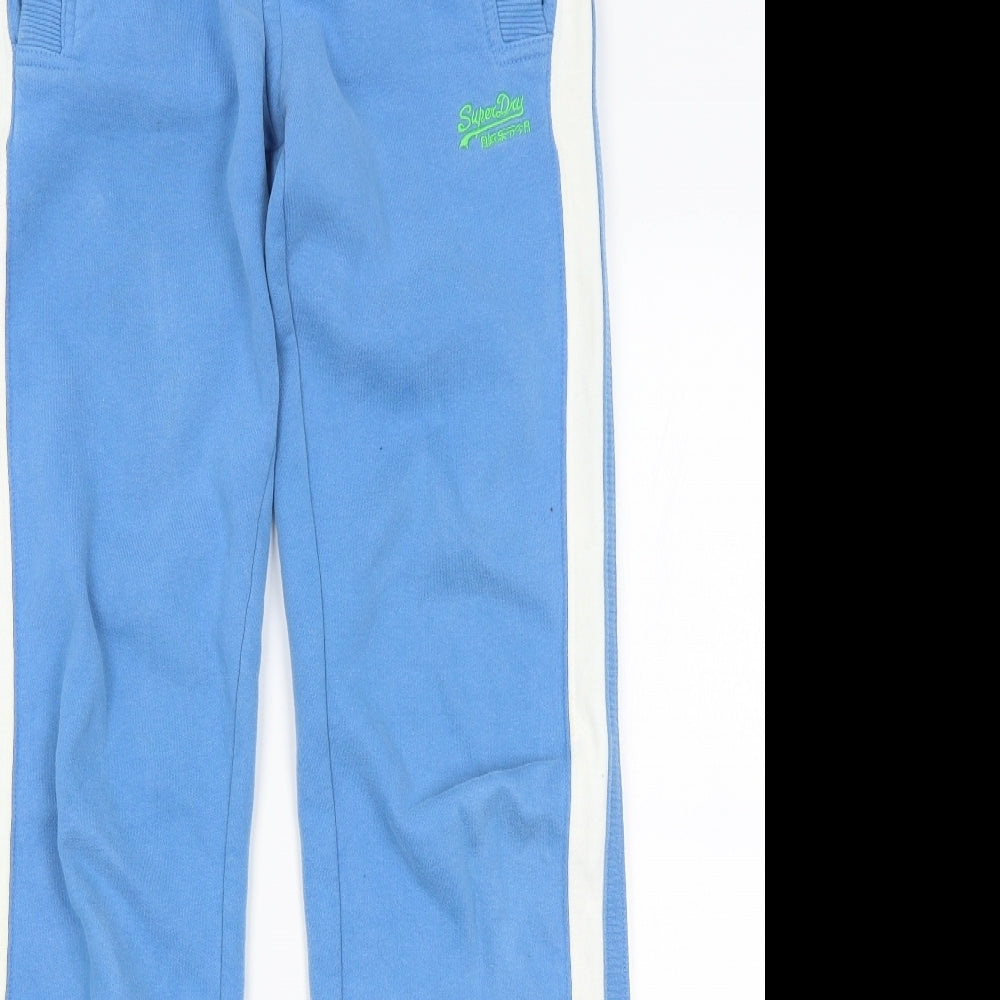Superdry Mens Blue   Jogger Trousers Size XS L31 in