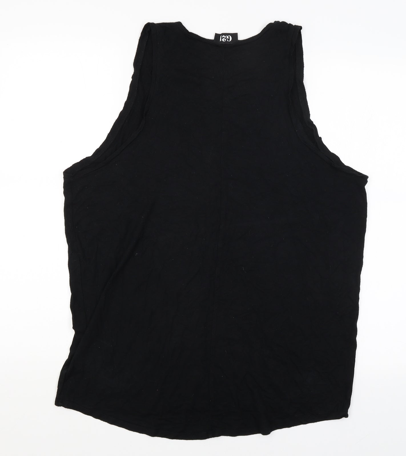 George Womens Black   Basic Tank Size 16  - Don't forget to be awesome
