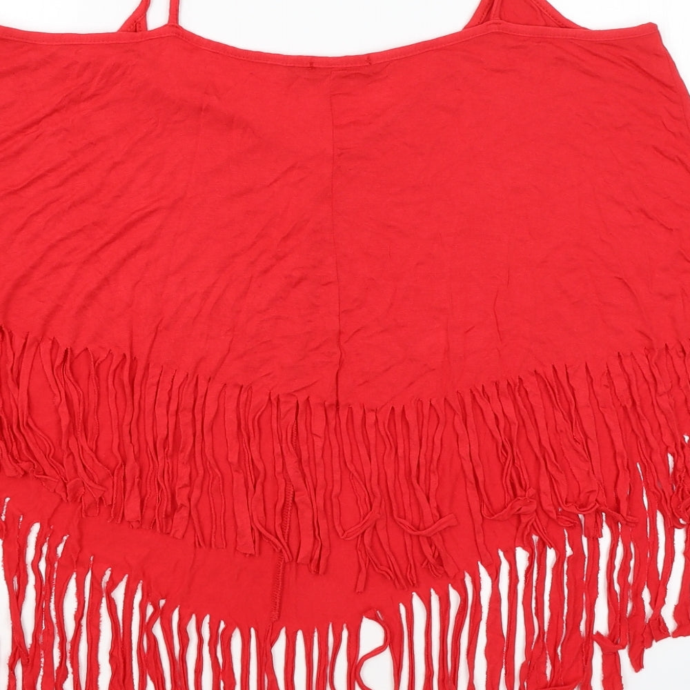 Boohoo Womens Red   Basic Tank Size 20