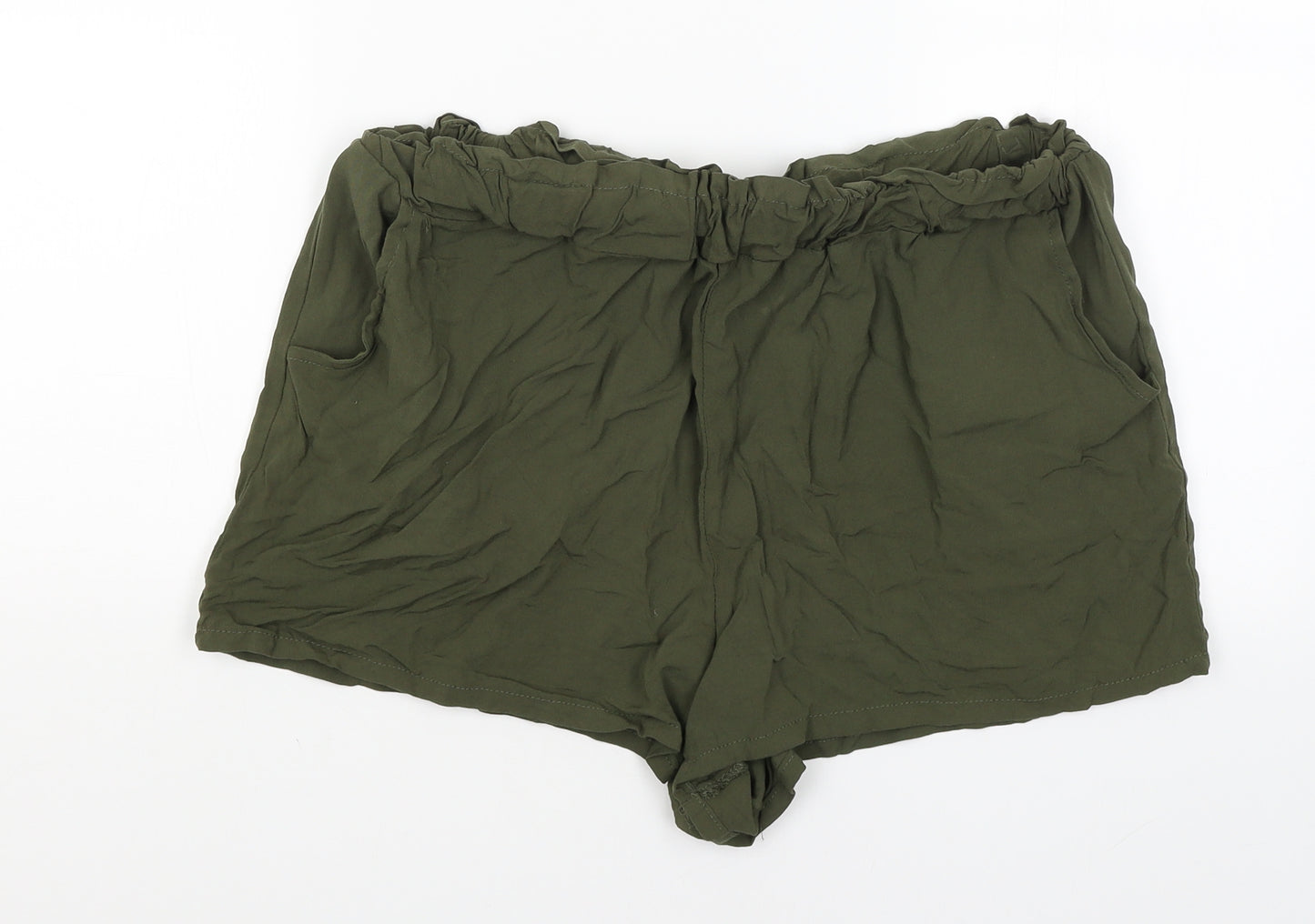 Primark Womens Green   Hot Pants Shorts Size 16