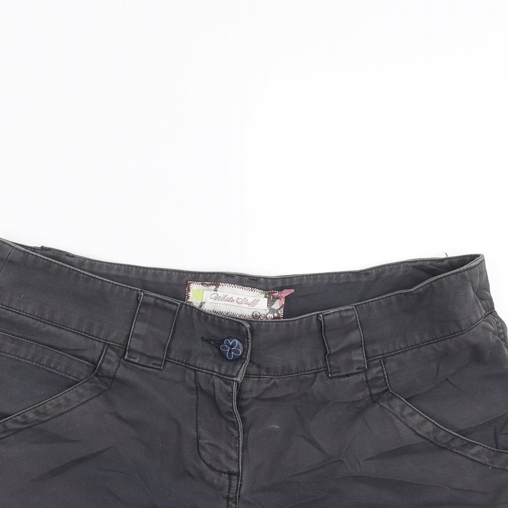 White Stuff Womens Grey   Hot Pants Shorts Size 12