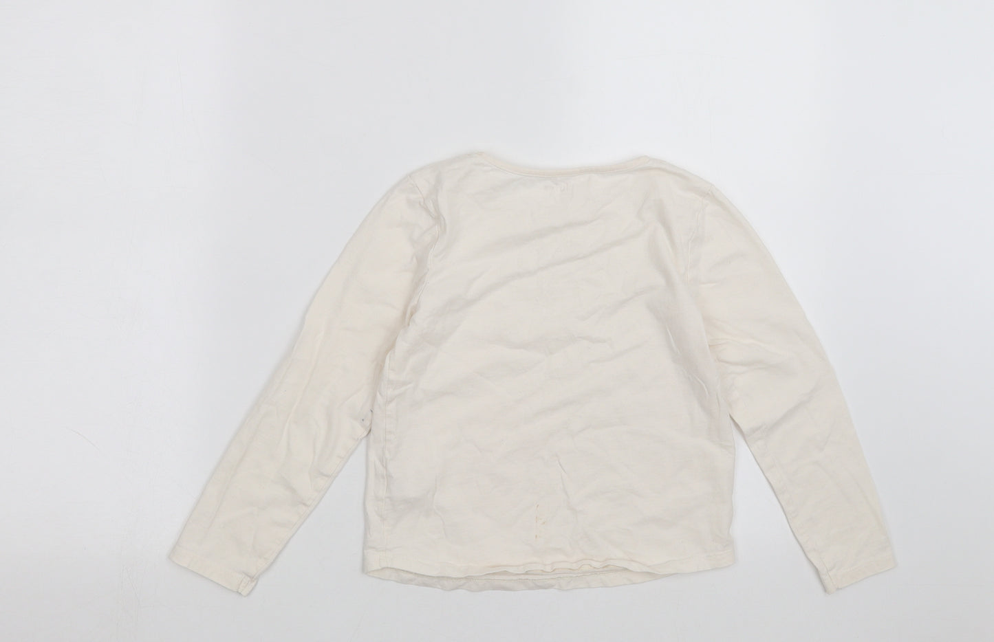 TU Girls Ivory   Basic T-Shirt Size 8 Years