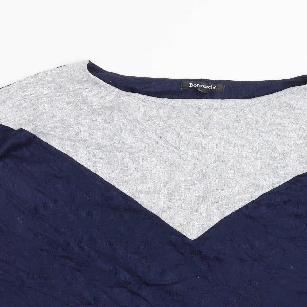 Bonmarché Womens Blue  Knit Pullover Jumper Size 20
