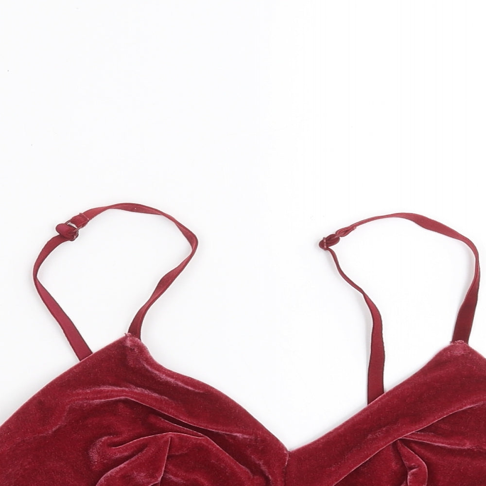 Marks and Spencer Womens Red   Camisole Blouse Size 14  - bra top