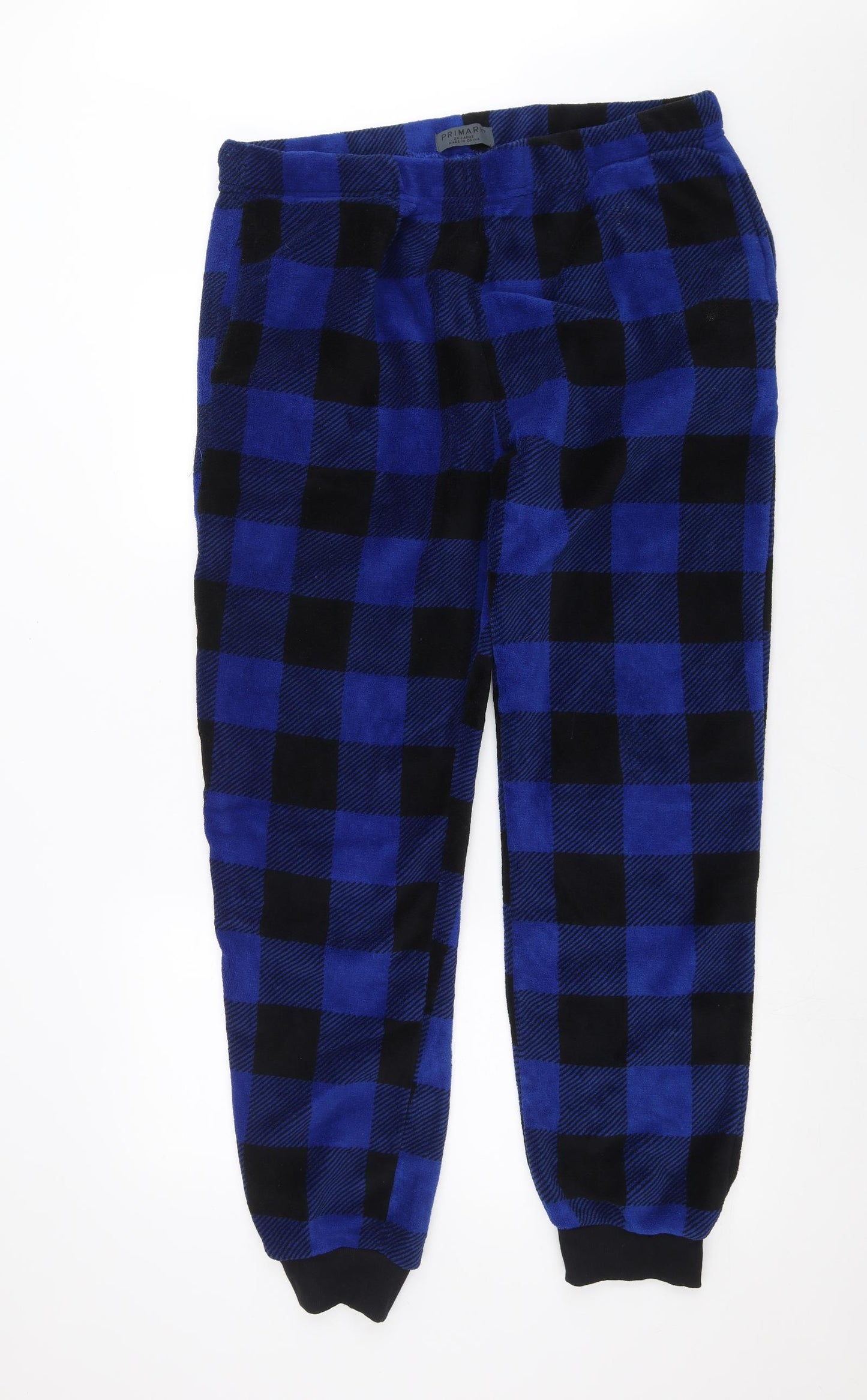 Primark Mens Blue Check   Pyjama Pants Size 2XL