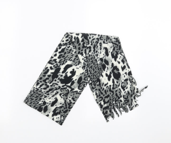 Preworn Womens Grey Animal Print Scarf