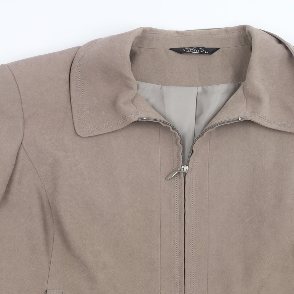 BM Womens Beige   Jacket  Size 24