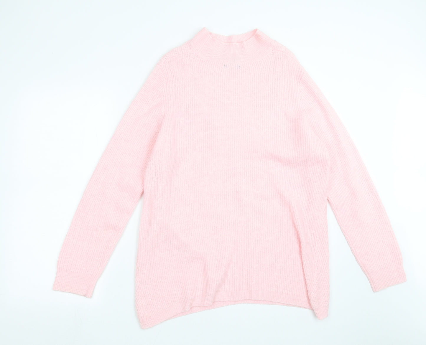 M&Co Womens Pink  Knit Pullover Jumper Size 16