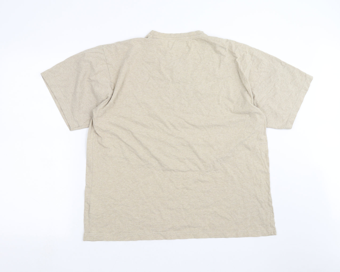 ZANTOS Mens Beige    T-Shirt Size L