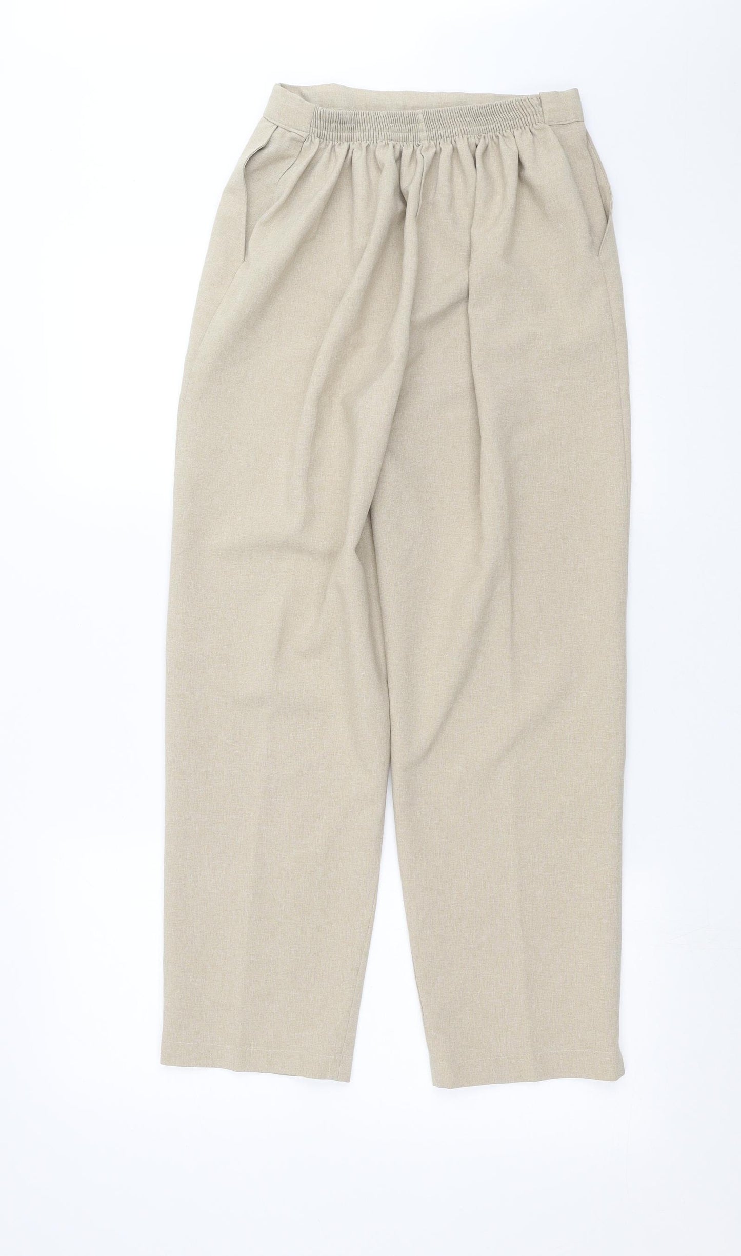 Preworn Womens Beige   Trousers  Size 12 L26 in
