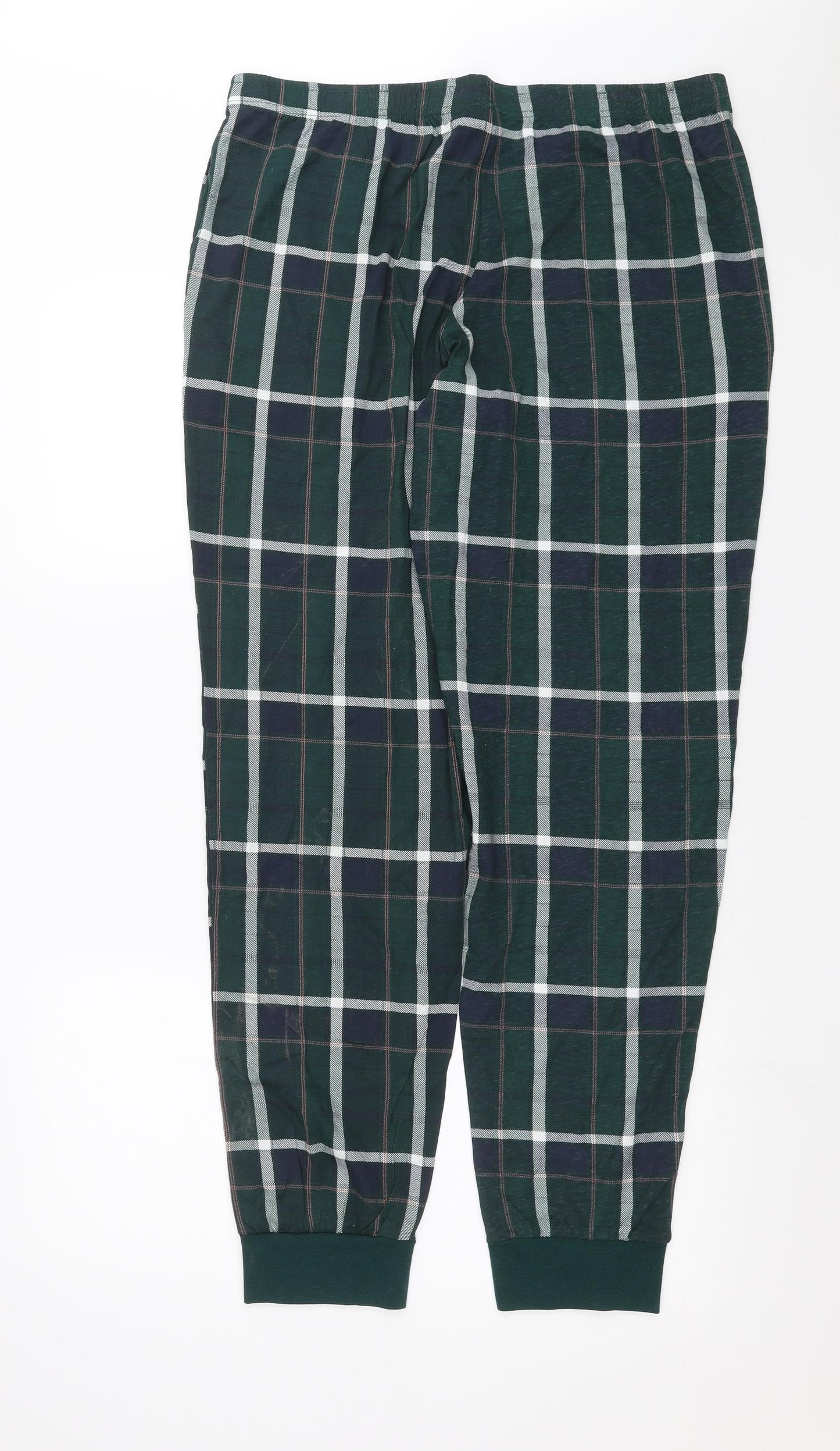 Livergy Mens Green Check   Pyjama Pants Size L