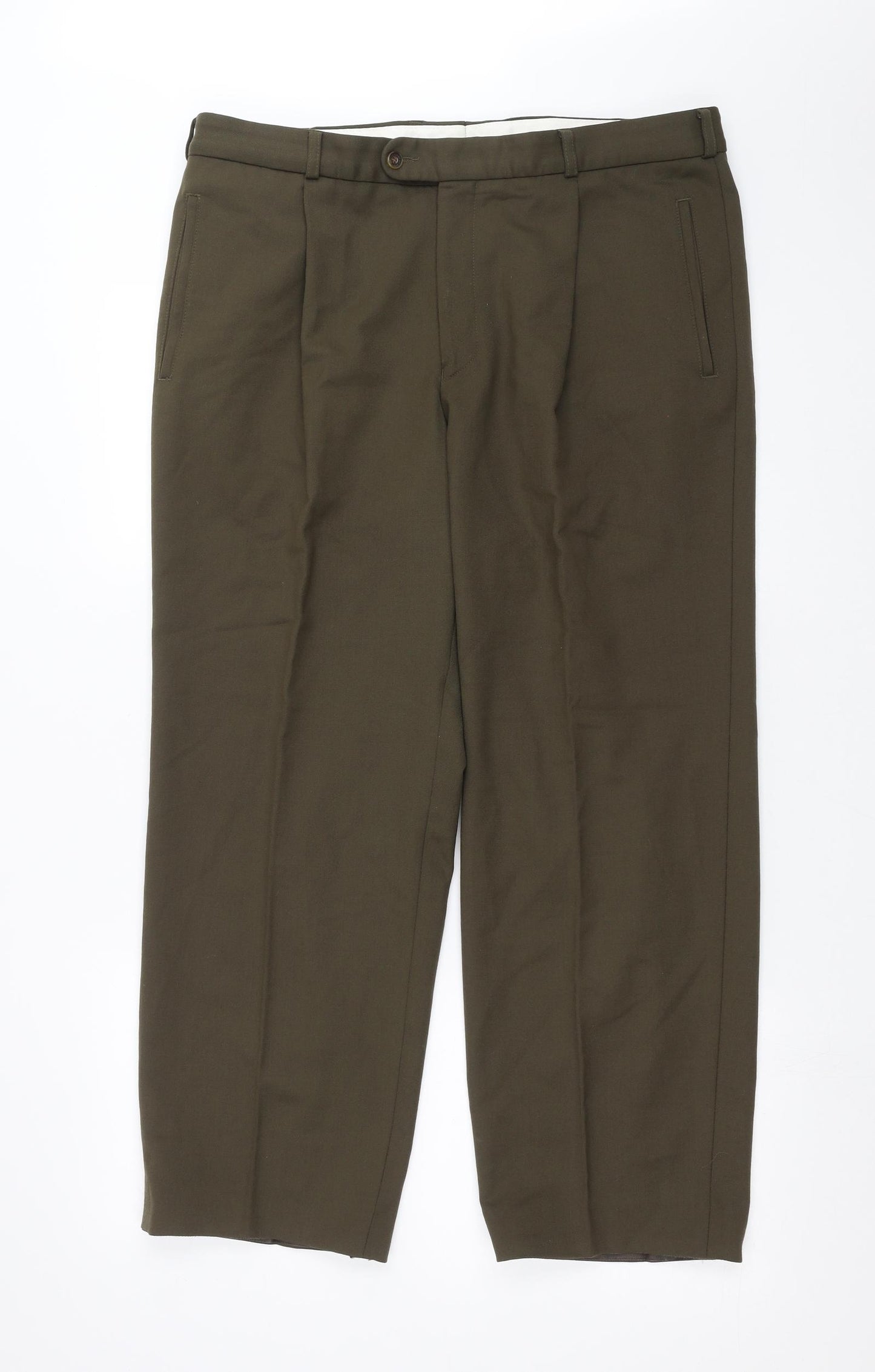 Saint Hilaire Mens Green   Trousers  Size 38 in L27 in