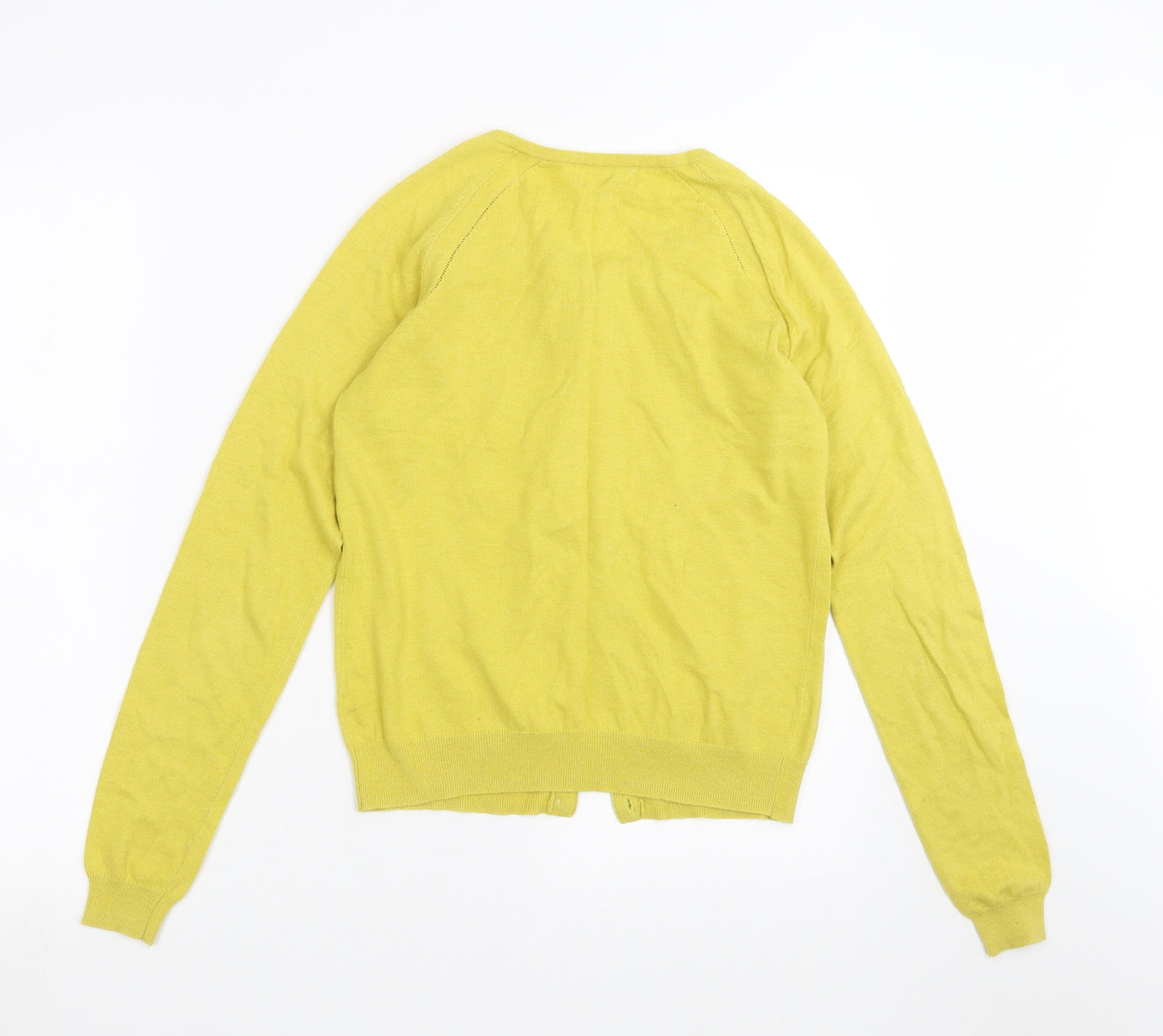 NEXT Womens Yellow  Knit Cardigan Jumper Size 8