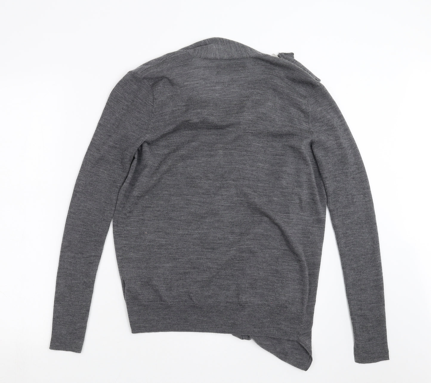 AllSaints Womens Grey   Cardigan Jumper Size M