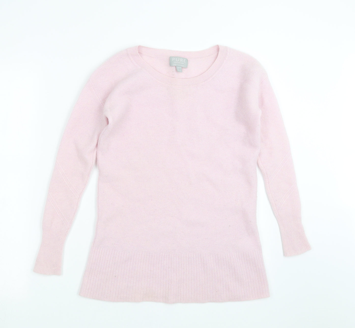 Pure Womens Pink  Knit Pullover Jumper Size 10