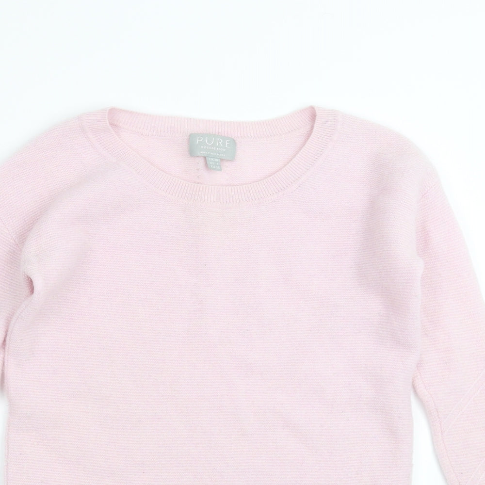 Pure Womens Pink  Knit Pullover Jumper Size 10