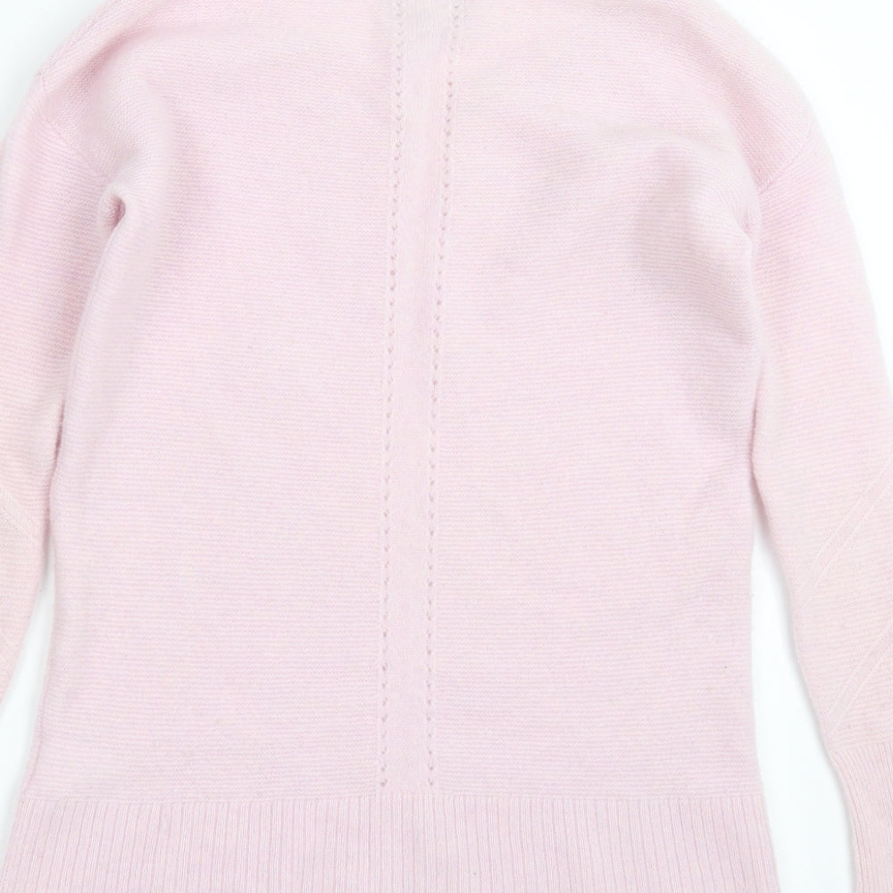 Pure Womens Pink  Knit Pullover Jumper Size 10