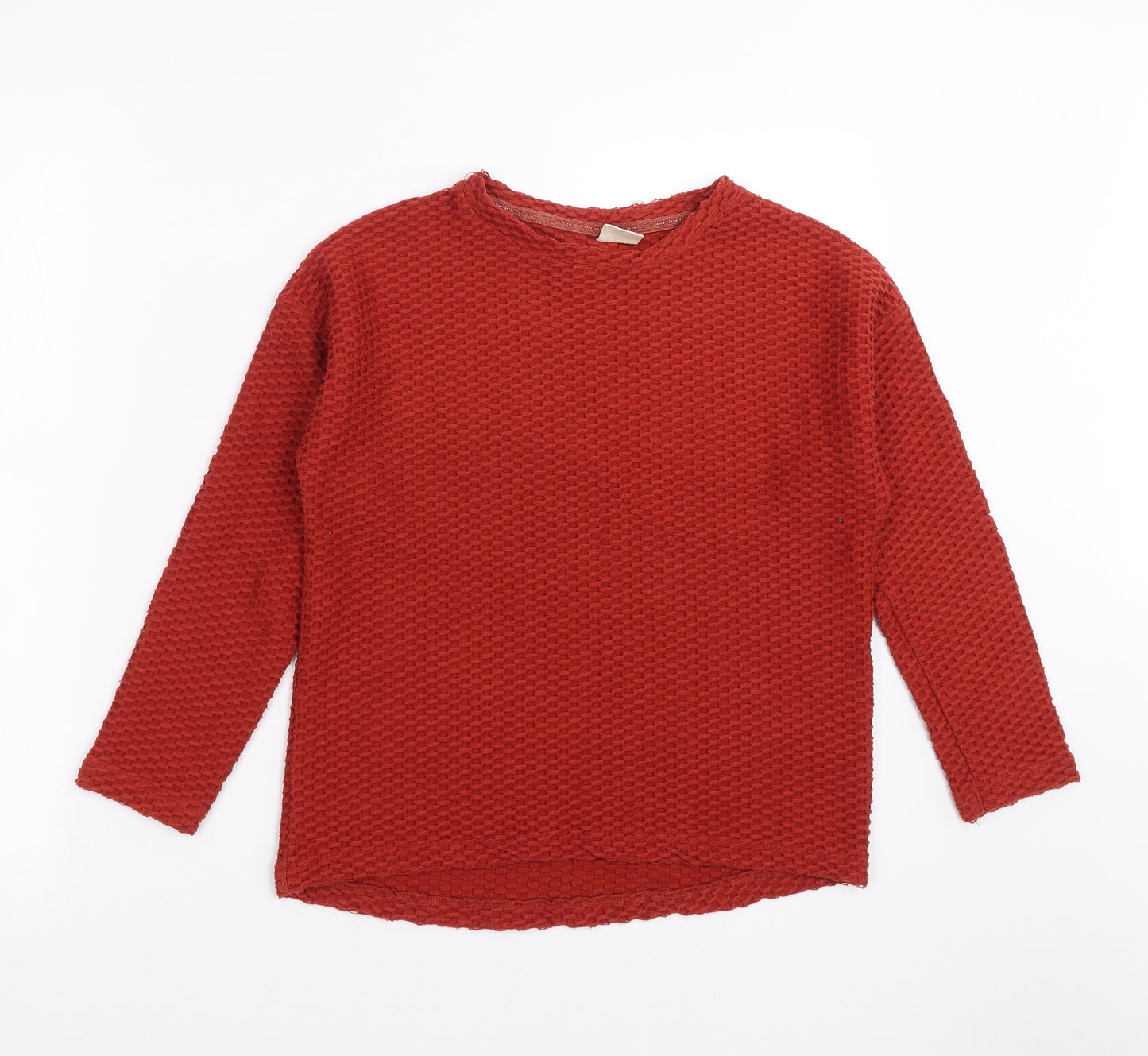 Zara Girls Red Geometric  Basic Casual Size 9-10 Years