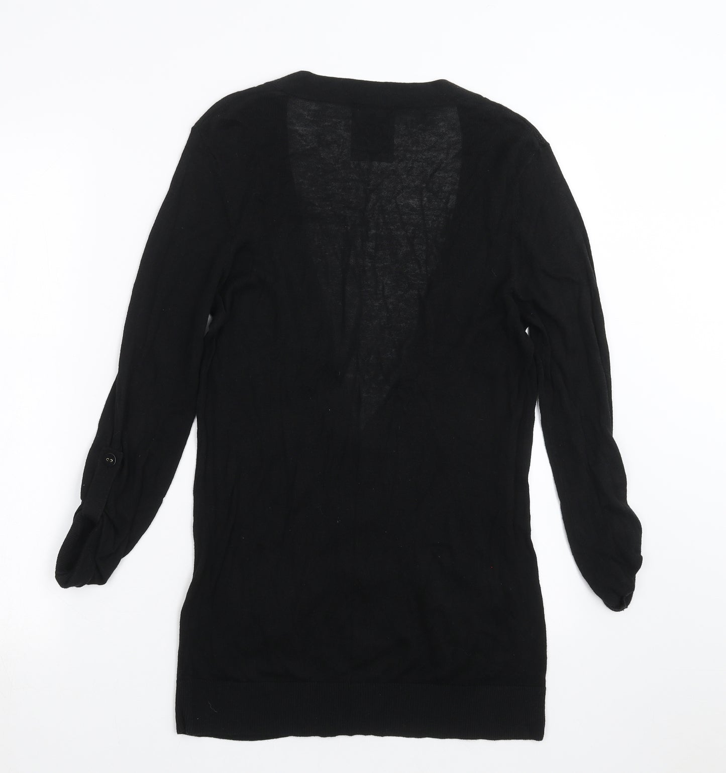 Primark Womens Black  Knit Cardigan Jumper Size 10