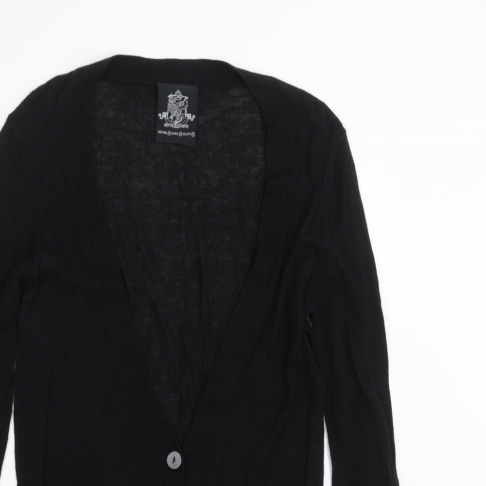 Primark Womens Black  Knit Cardigan Jumper Size 10