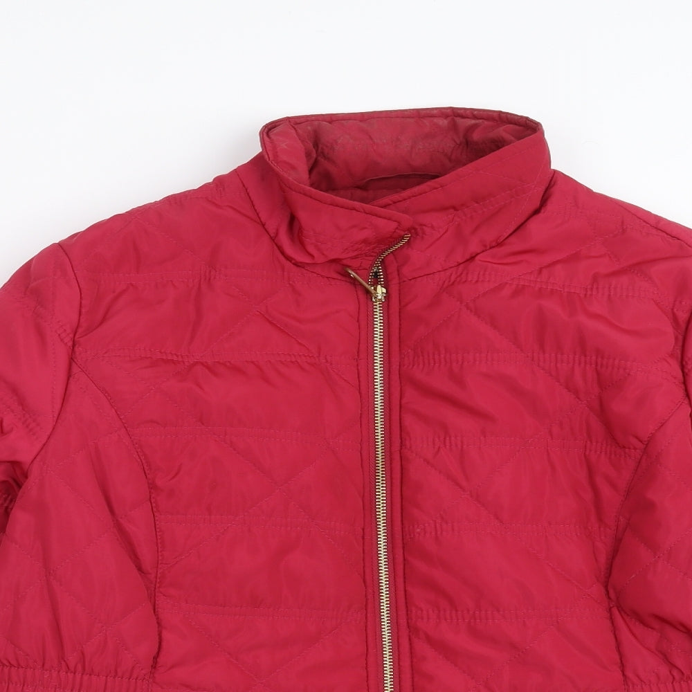 Marks and Spencer Womens Pink   Quilted Coat Size 18