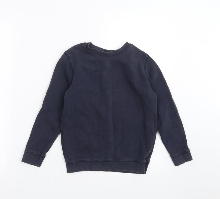 TU Boys Blue Pullover Sweatshirt Size 6 Years - school wear