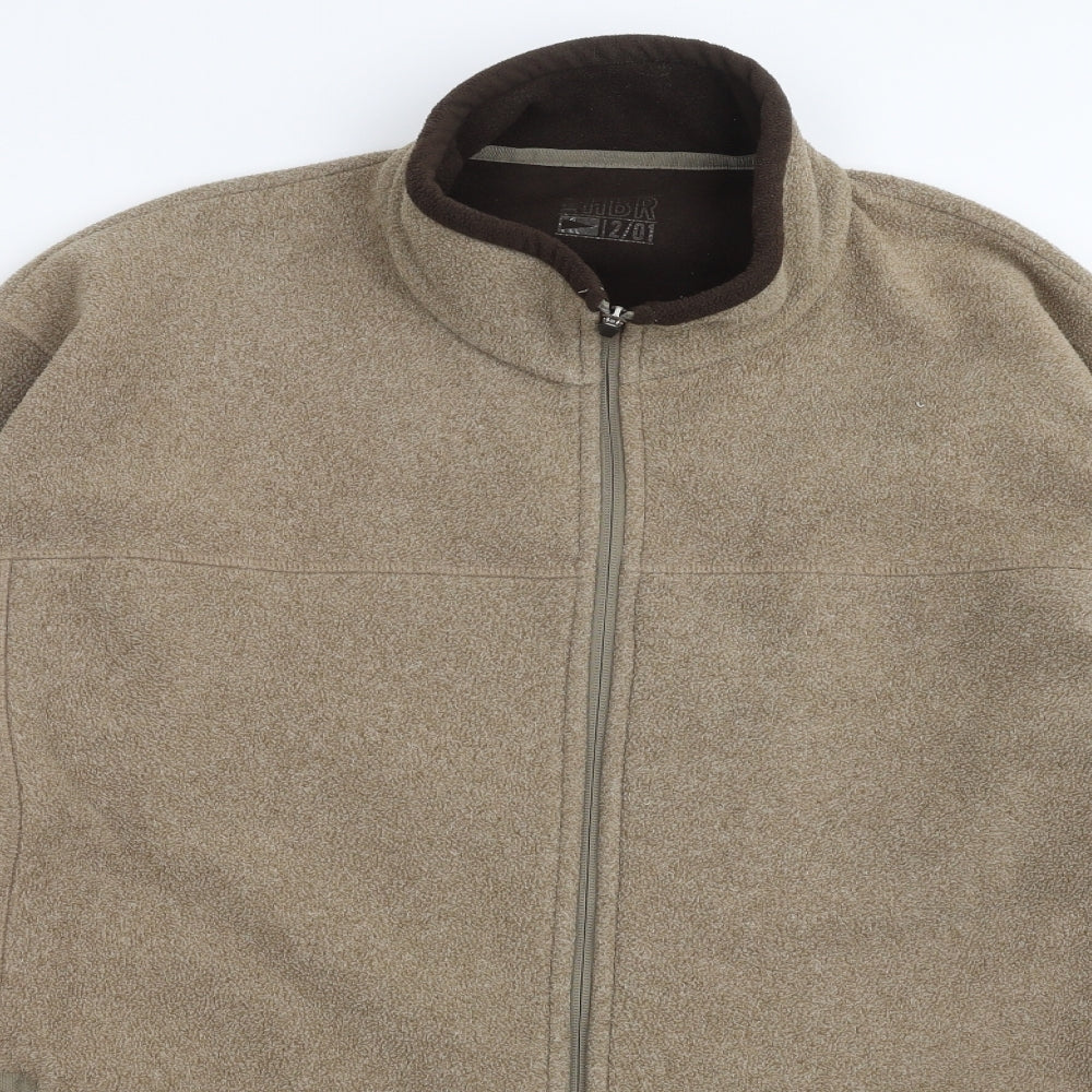 Marks and Spencer Mens Beige  Fleece Full Zip Jumper Size XL