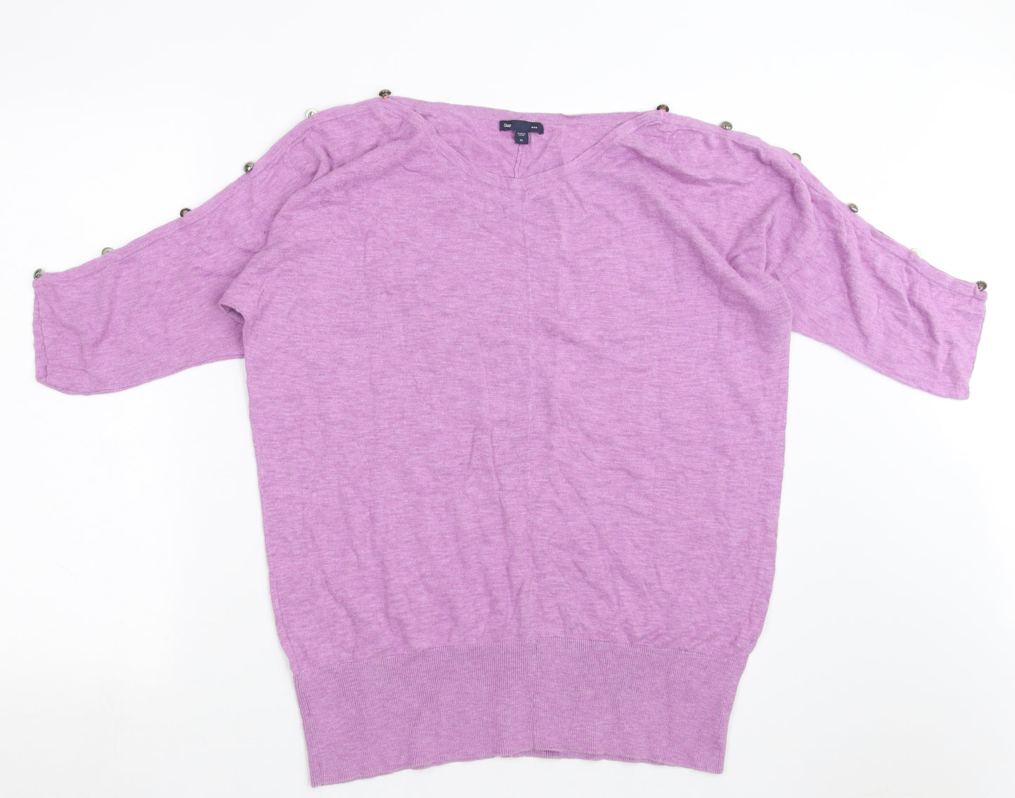 Gap Womens Purple  Knit Pullover Jumper Size XL
