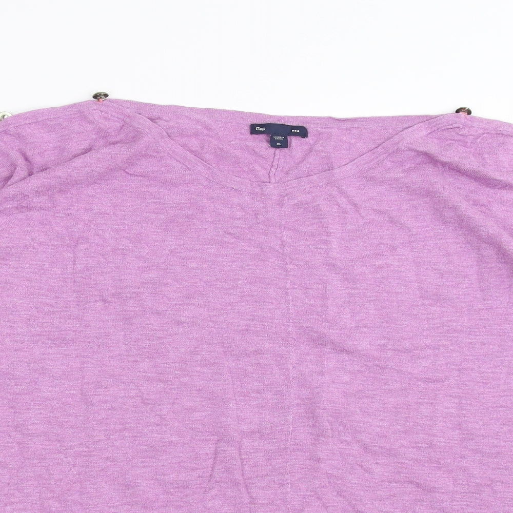 Gap Womens Purple  Knit Pullover Jumper Size XL