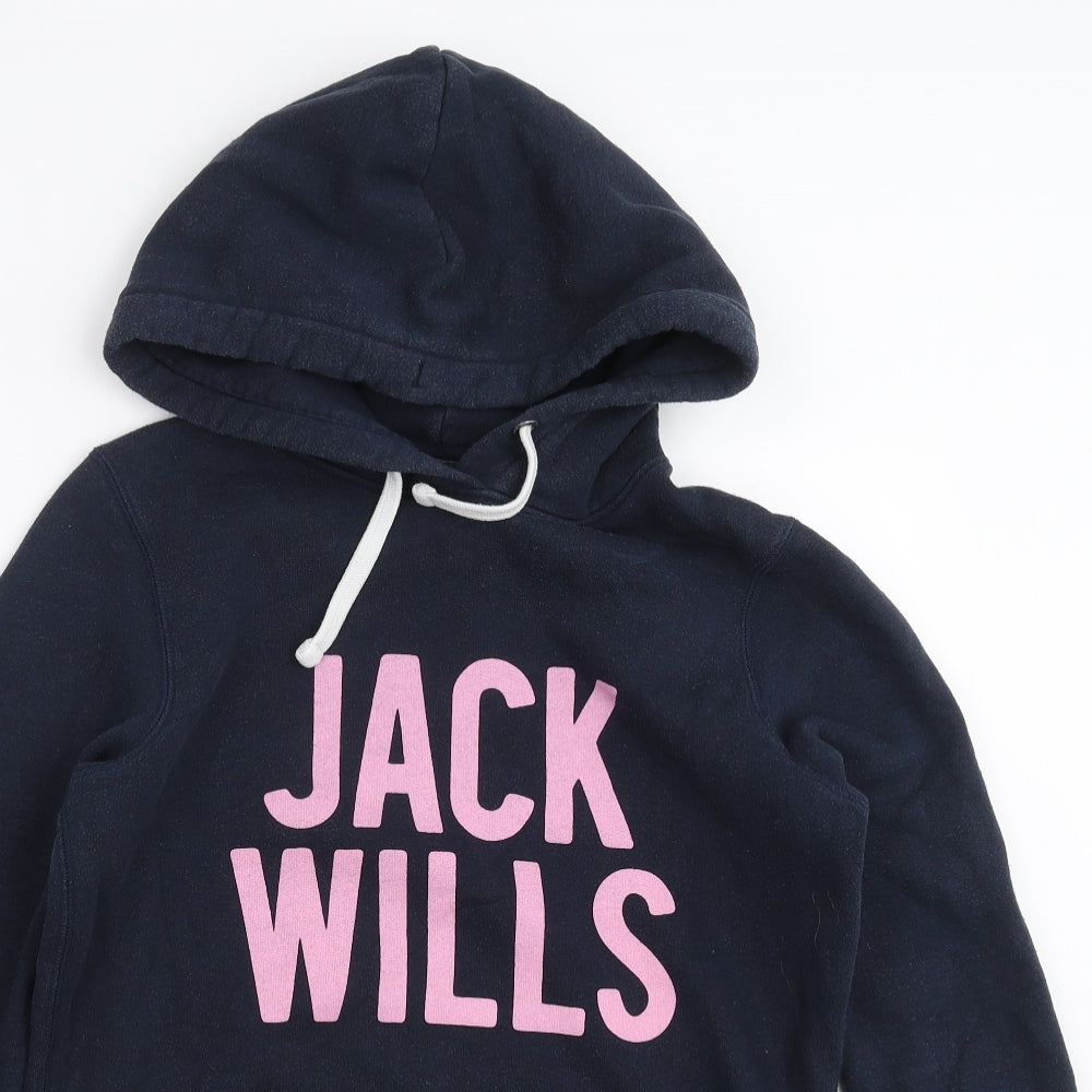 Jack Wills Womens Blue   Pullover Hoodie Size 10