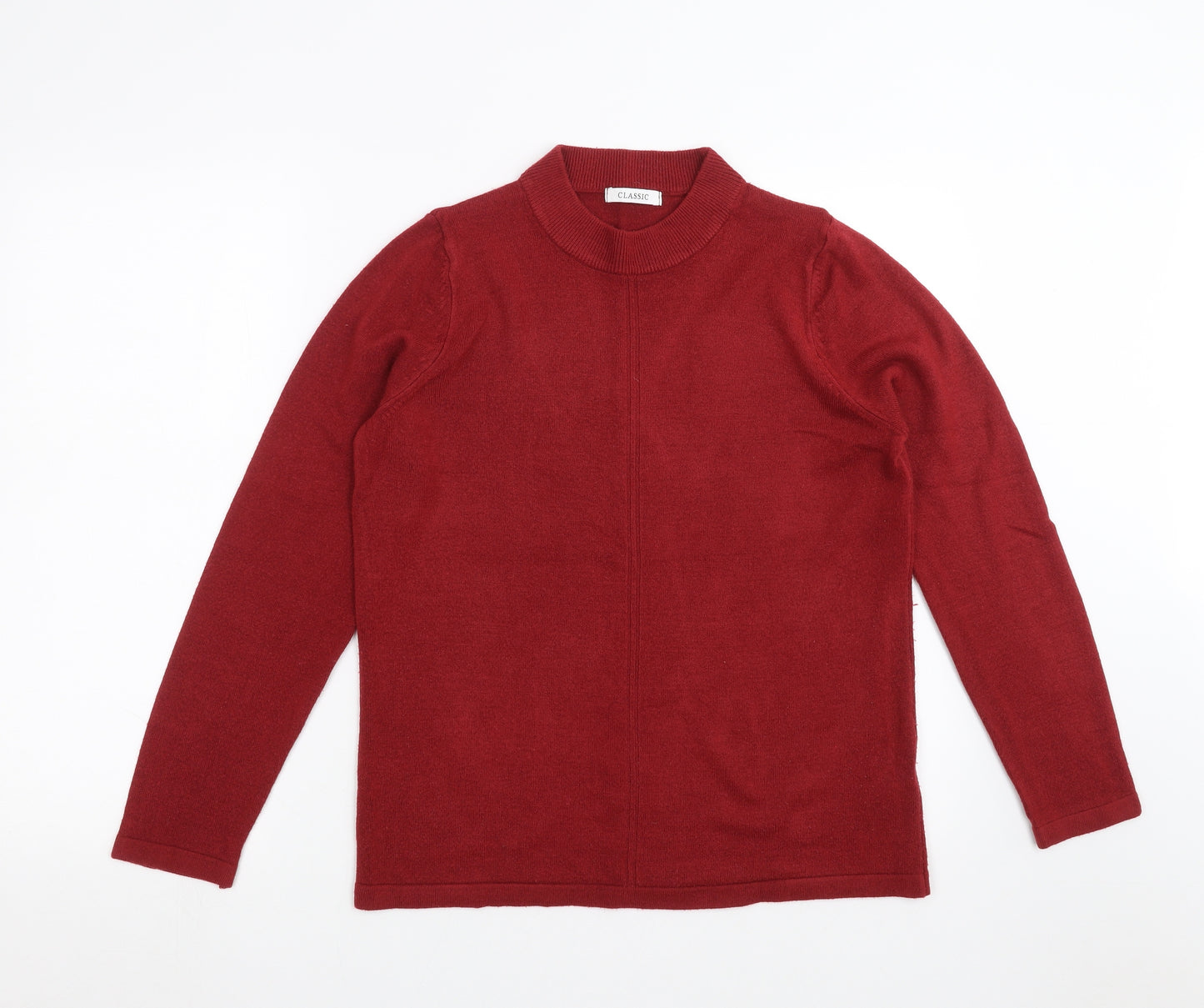 Marks and Spencer Womens Red  Knit Pullover Jumper Size 12