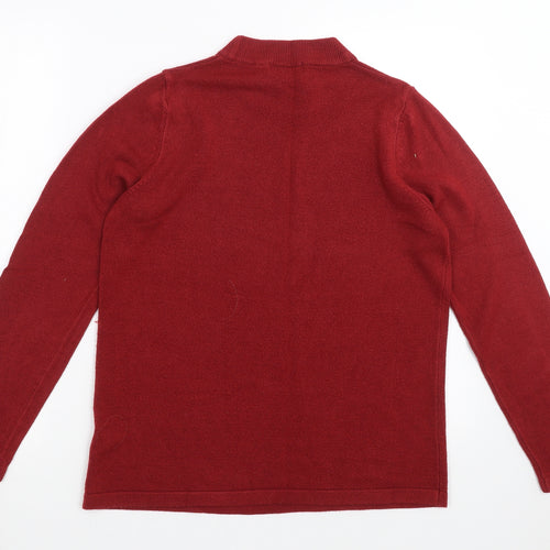 Marks and Spencer Womens Red  Knit Pullover Jumper Size 12