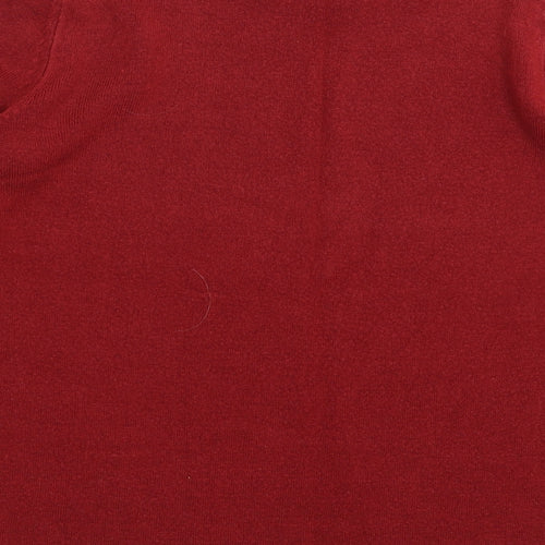 Marks and Spencer Womens Red  Knit Pullover Jumper Size 12